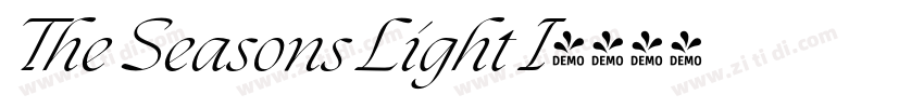The Seasons Light I字体转换
